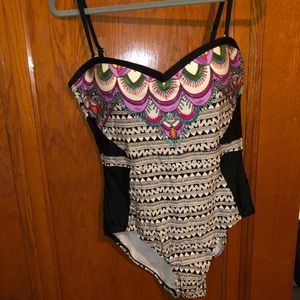 Flattering one piece swimsuit